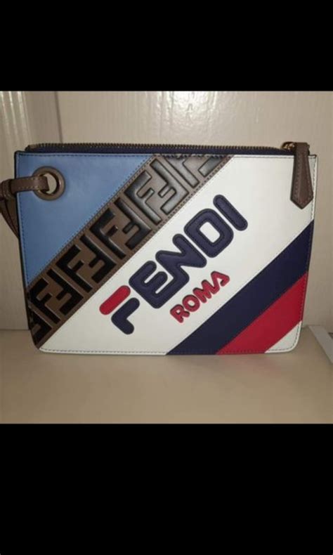 fendi fila clutch bag|Fendi clutch vintage.